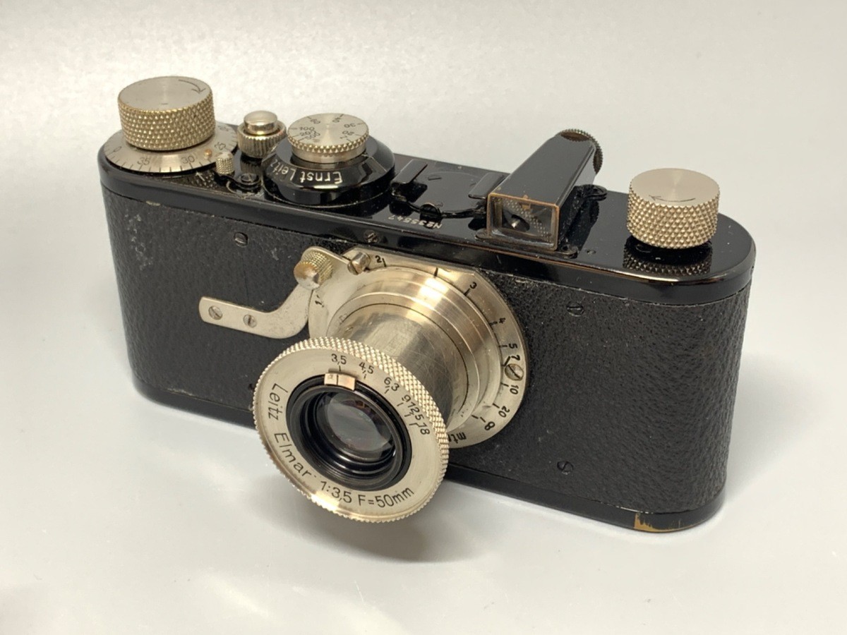 Leica A Elmar 50mm F3.5 Black Body Barnack 35mm Film Camera from