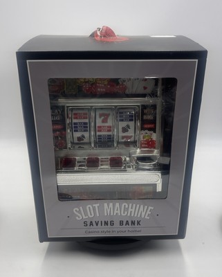 Savings Bank Spinning Wheel Casino Vegas Style Slot Machine NEW