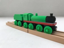 The Number 3 Big Green Engine - Wooden Railroad Compatible, 3D Print