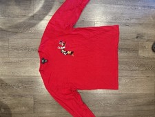 1995 Warner Bros. Studios Store Looney Tunes Red Long Sleeve Men T-Shirt Size L