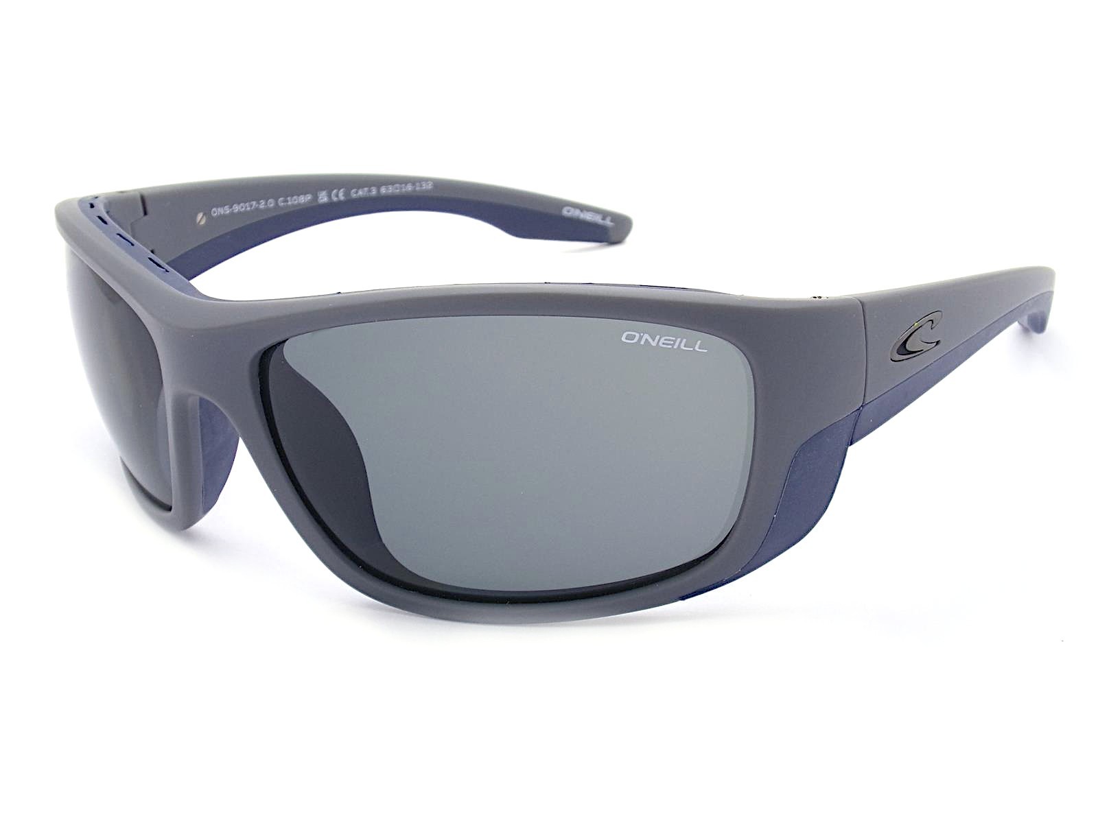 O'Neill Polarized Sunglasses 9017 2.0 Matte Cement Grey w/ Grey AR Lenses 108P