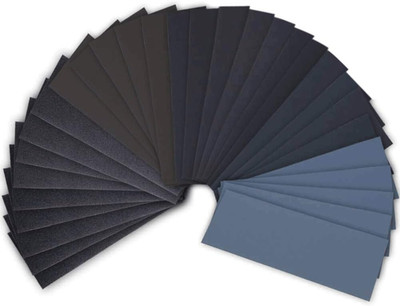 42 Pcs Wet Dry Sandpaper 120 to 3000 Grit Assortment 9 * 3.6 Inches Abrasive Pap