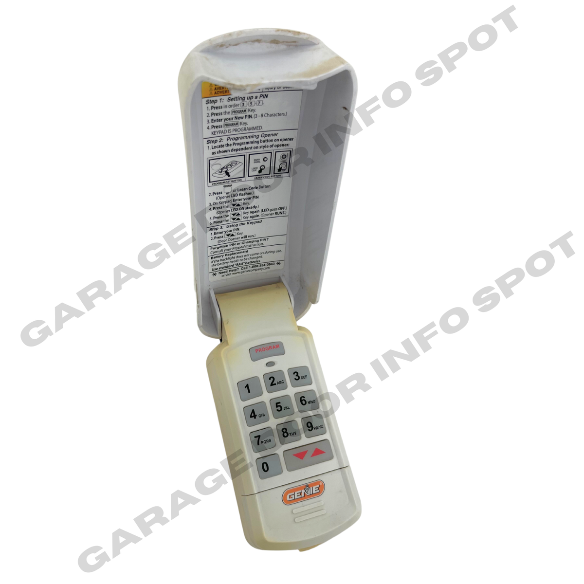 Clavier Sans Fil Genie ACSD1G Pour Portes De Garage - Compatible Multi-marques, Fréquence 390 MHz - Occasion