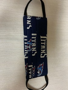 Tennessee Titans NFL Handmade Fabric Face Mask 100% Cotton &hellip;