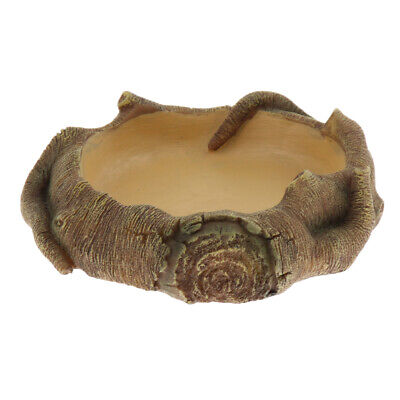 Reptilien-Wasserschale Mit Rampe – Aus Lebensmittelechtem Harz, Felsdesign, Für Bartagamen, Geckos, Schildkröten