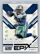 Ezekiel Elliott 2019 Score #EG-9 Dallas Cowboys Epix Game Football Card