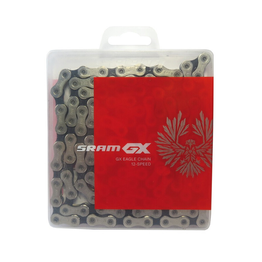 catena pc gx eagle 12 velocita 126 maglie silver / nero SRAM bici mtb strada