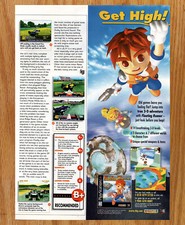 Floating Runner Quest 7 Crystals THQ- Video Game Print Ads Poster Promo Art 1996