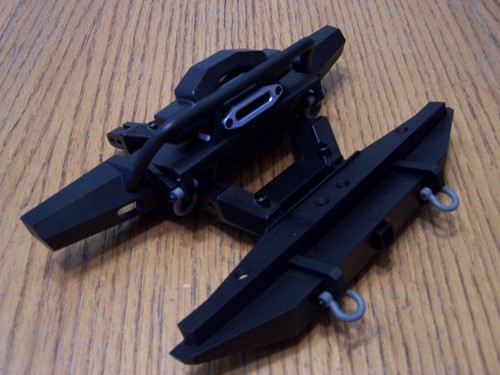 Fits Traxxas TRX-4 Front & Rear Bumpers & Mounts Land Rover Defender / Tactical - Picture 5 of 5