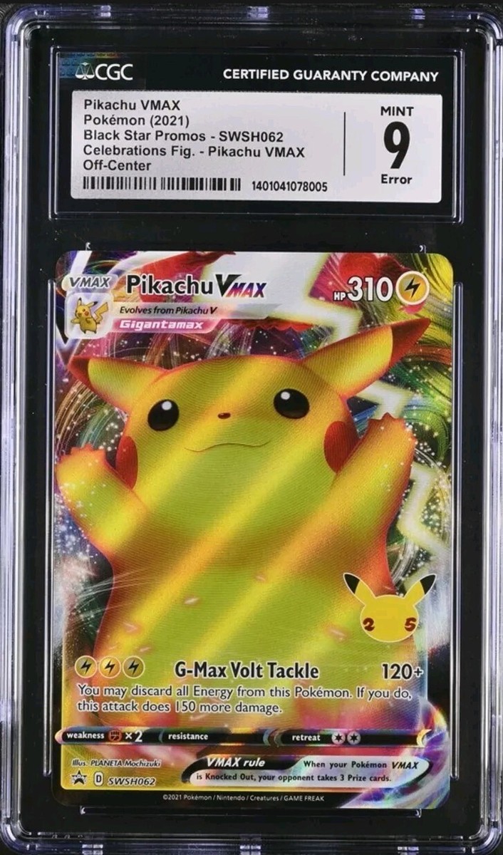 Pikachu VMAX Pokémon 2021 Celebrations Fig. Black Star Promo