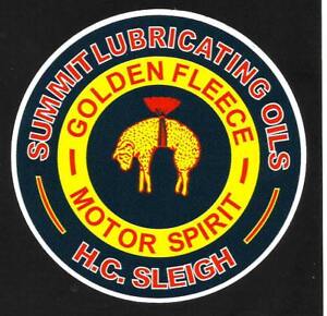 Golden Fleece Logo Promo Vinyl Sticker Decal Petrol Oil Service Station Gas Ebay