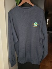 NWT Vintage Universal Studios navy textured Crewneck Sweatshirt shirt mens Large