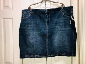 dress barn denim skirt