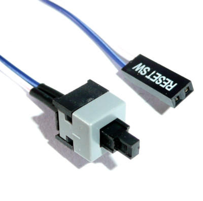 Reset Taster Kabel Power Switch Netzteil Mainboard ATX PC Gehäuse Case Schalter 