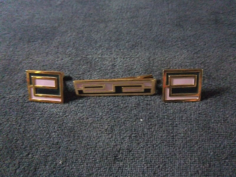 Vintage Anson Tie Bar and Cufflink Set