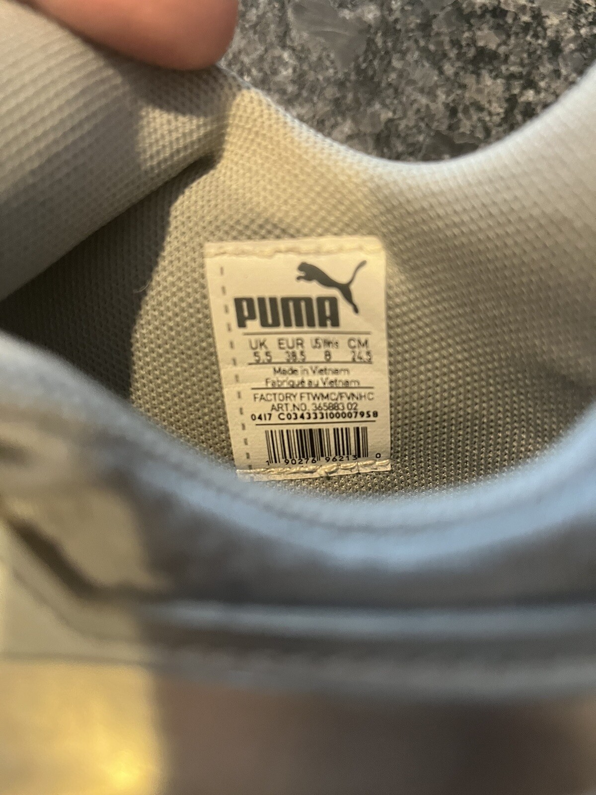 Size 8- PUMA Rebel Mid Gray Sneaker 36453902
