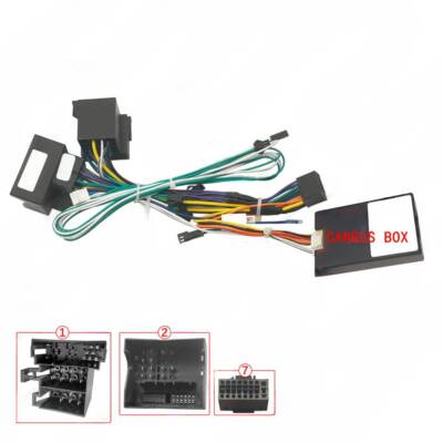 for B200/Vito 16P Android navigation power cord modification line+protocol box