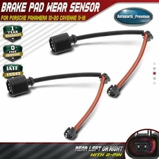 2x Rear L&R Disc Brake Pad Wear Sensor for Porsche Panamera 10-20 Cayenne 11-18