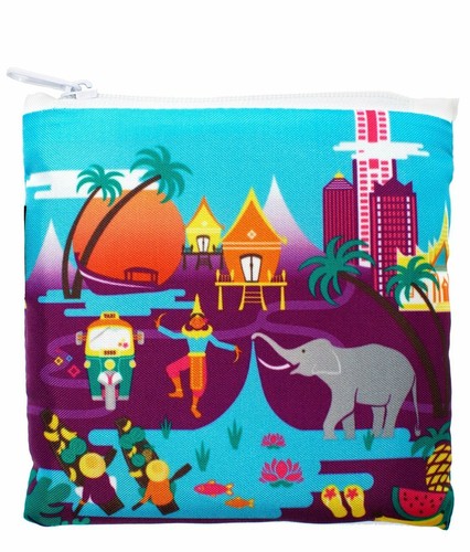 LOQI Women's Urban Thailand/Tote Bag, Multicolor - Picture 2 of 3