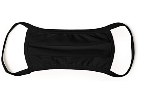2x5er Pack Hanes Gesichtsmasken - Schwarz Baumwolle Wiederverwendbar Abdeckung Gesichtsmaske Stoff Facemask - Bild 8 von 9