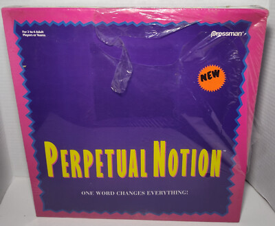 VINTAGE Pressman 1993 Perpetual Notion Word Board Game  NEW