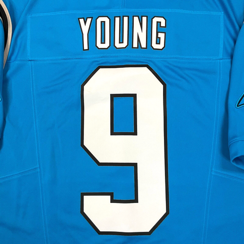 New Nike Bryce Young Carolina Panthers Blue Vapor FUSE Jersey Sz 2XL $175 - Picture 10 of 13