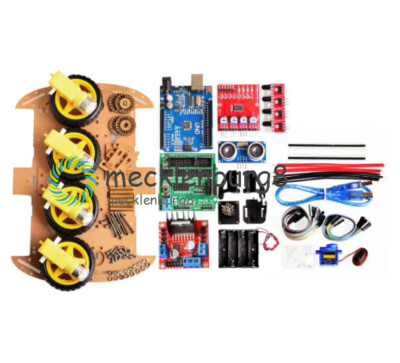 2WD/4WD Chassis Kits with Speed Encoder 65x26mm Tire for Robot Smart Car