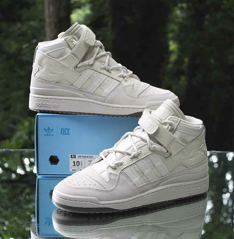 Adidas Forum Mid x Ivy Park Men's Size 10.5 Cream White Adidas Forum Mid x Ivy Park Men's Size 10.5 Cream White