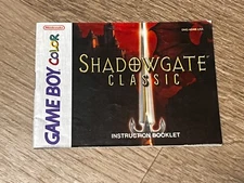Shadowgate Classic Instruction Manual Booklet Nintendo Game Boy Authentic