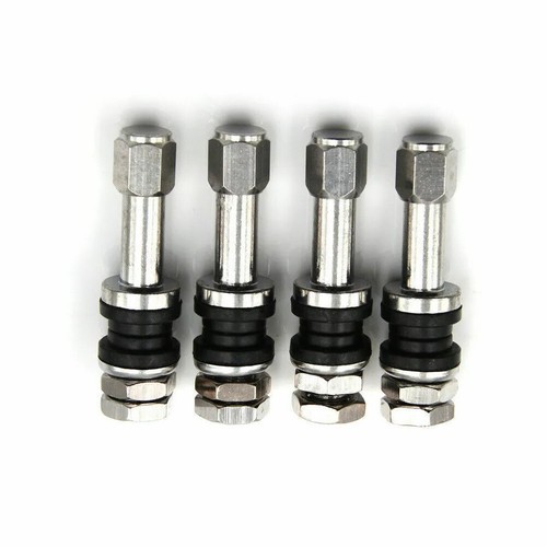 4 Pcs TR48 High Pressure Flush Chrome Metal Tire Tyre Valve Stems Bolt