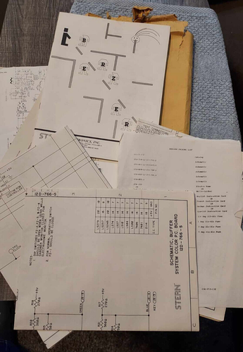 Stern Berzerk Manual & many schematics arcade game