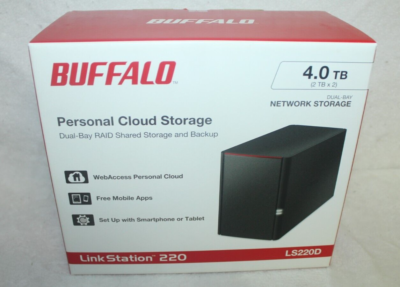 BUFFALO 4.0TB PERSONAL CLOUD STORAGE LINK STATION 220 LS220D DUAL 