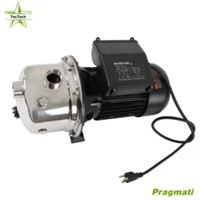 1.6HP Portable Water Transfer Pump Shallow Well Pump Garden Booster 1320 GPH