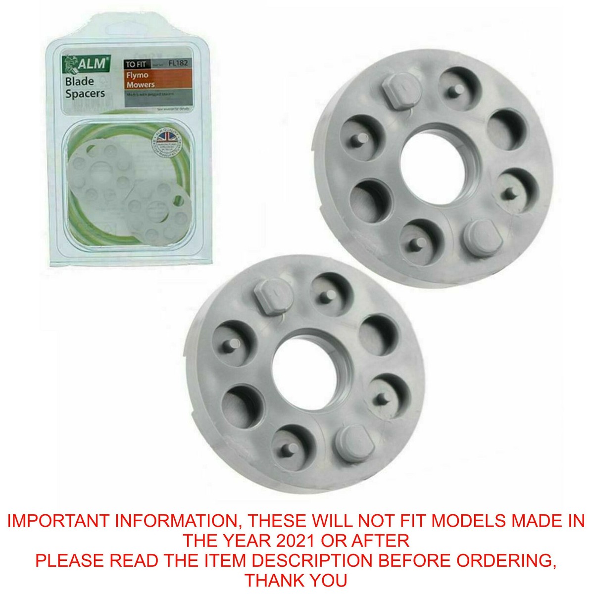 Blade Spacers Fits FLYMO Lawnmower Easi Glide 300 330