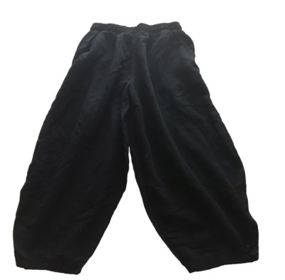 Perry Women Black Elastic Waist Capri Size Medium Pockets Hiking Summer