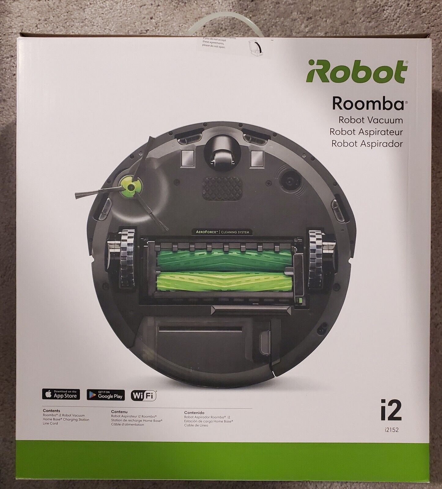 iRobot Roomba i2 i2152 Wi-Fi Connected Robot Vacuum Cleaner - Grey - NEW!  885155032812