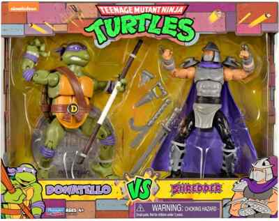 Donatello VS Shredder 2-PackTeenage Mutant Ninja Turtles TMNT Figur Playmates