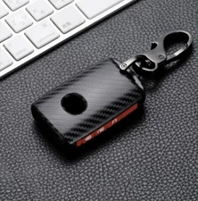 Carbon Fiber 4 Buttons Car Key Fob Case Cover For New Mazda 3 6 CX-9 CX-5 CX-30 