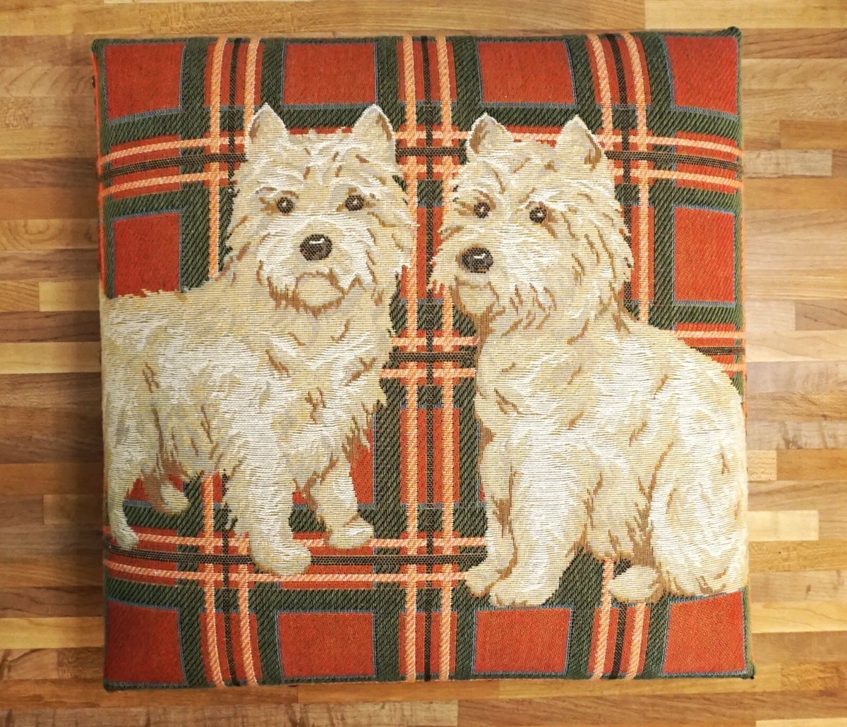 Westie top cushion covers