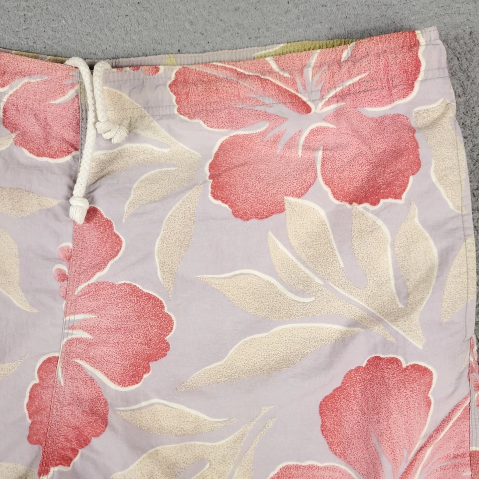Tommy Bahama Pantalones Cortos Para Hombre Medianos Rosa Floral Tropical Playa Tabla Bañador Foto 3 de 4