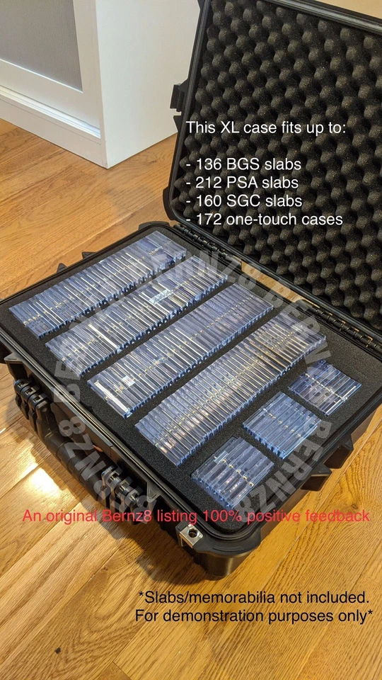Extra Large (XL) Black IP65 Waterproof Storage Travel Case for Graded Card Slabs - Image 2 of 4