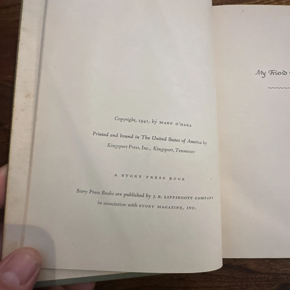 Vintage My Friend Flicka 1941 & Thunderhead 1943 By Mary O Hara 1st Editions Set Foto 4 de 4