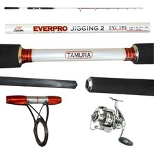 kit canna everpro vertical jigging 200g mulinello barca mare dentice ricciola