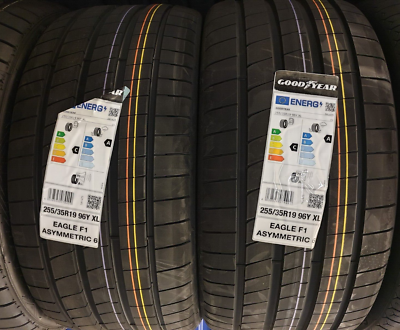 2X GOODYEAR F1 ASYMMETRIC 6 255/35 ZR19 XL 96Y UHP TYRES 255 35 19