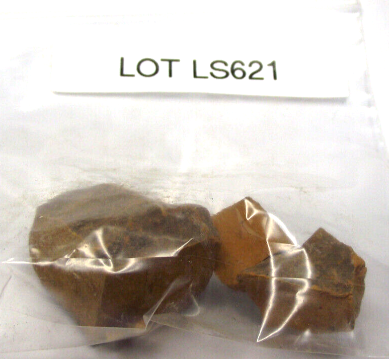 NATIVE INDIAN ARTIFACT 1 BAG YELLOW OCHER / MINERALS, MID COLUMBIA