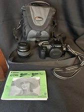 Canon EOS Rebel S SLR Camera - Black With Lens And Bag & New Battery