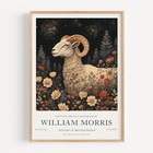 Sheep by William Morris - Exhibition Vintage Art Poster Print