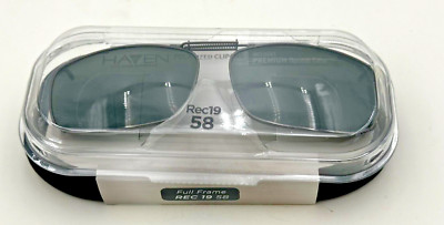 Foster Grant Haven Clip On Sunglasses Men s Polarized Full Frame REC 19 58