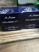 2 M. ASSAM COLLAGEN LIFT 24H CREAM 3.38 oz PLANT BASED COLLAGEN BOOSTER- READ**