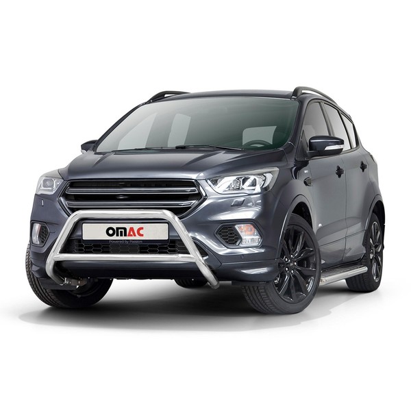 FrontbüGel Schutz FrontschutzbüGel FüR Ford Kuga II 2017-19 FL ABE Stahl Silber-image